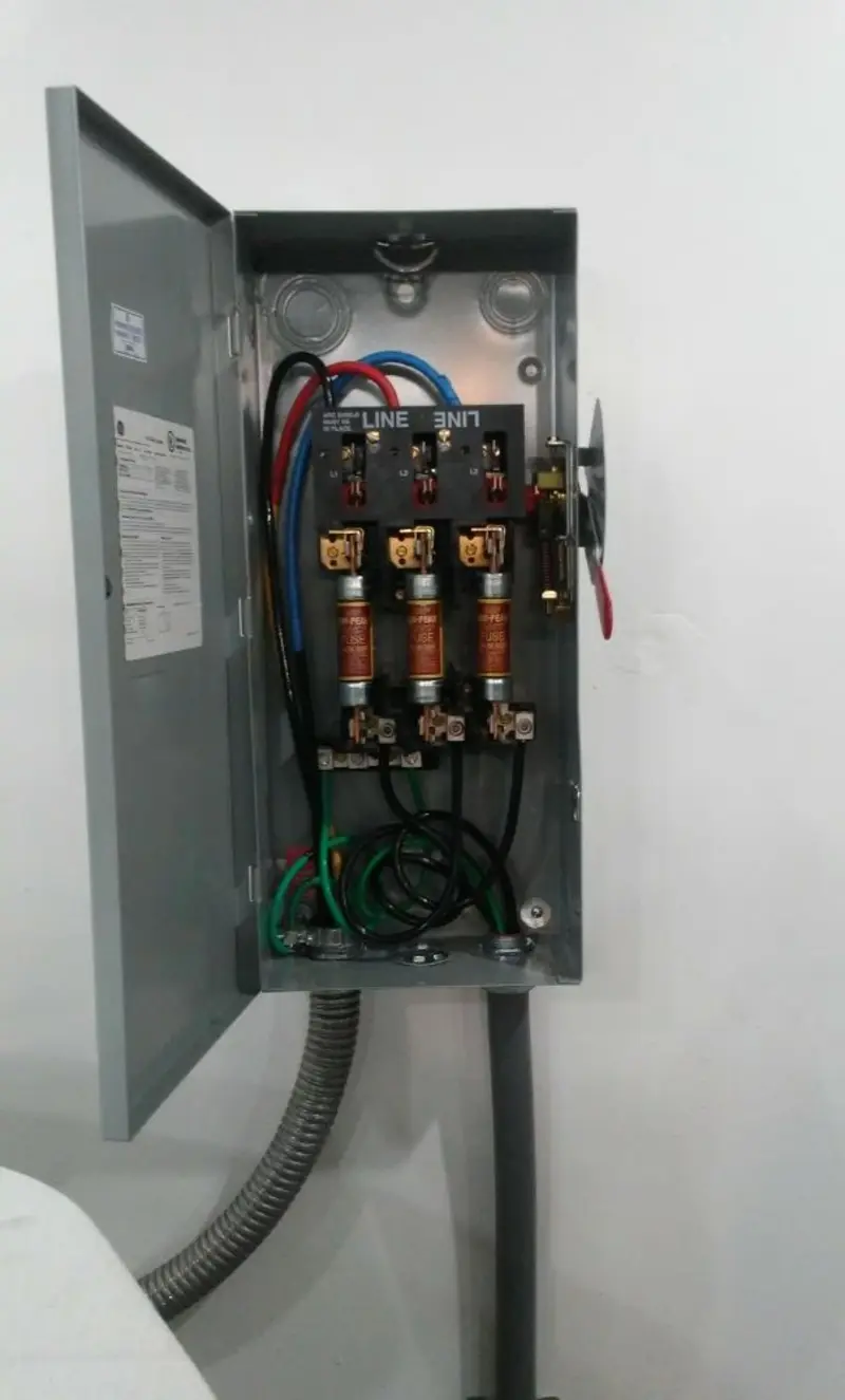 Three-phase disconnect switch installed for Electrical Wiring & Rewiring in Carroll Valley